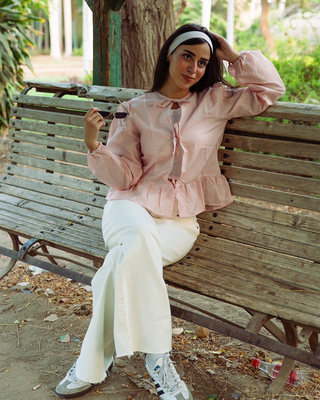 The Coquette blouse (Pink)