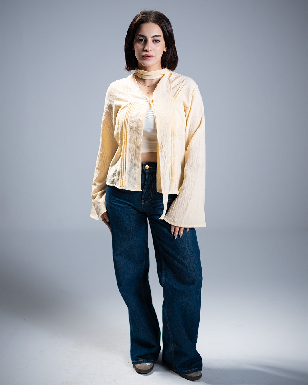 The Écharpe Blouse (Warm Yellow)