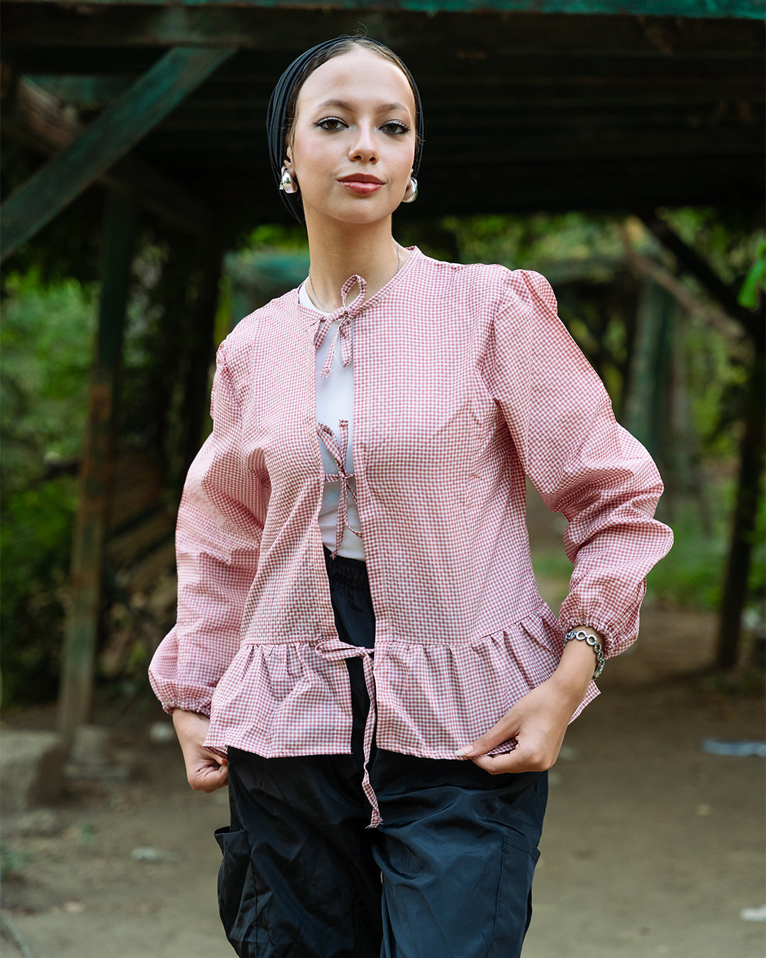 The Coquette blouse (Red)