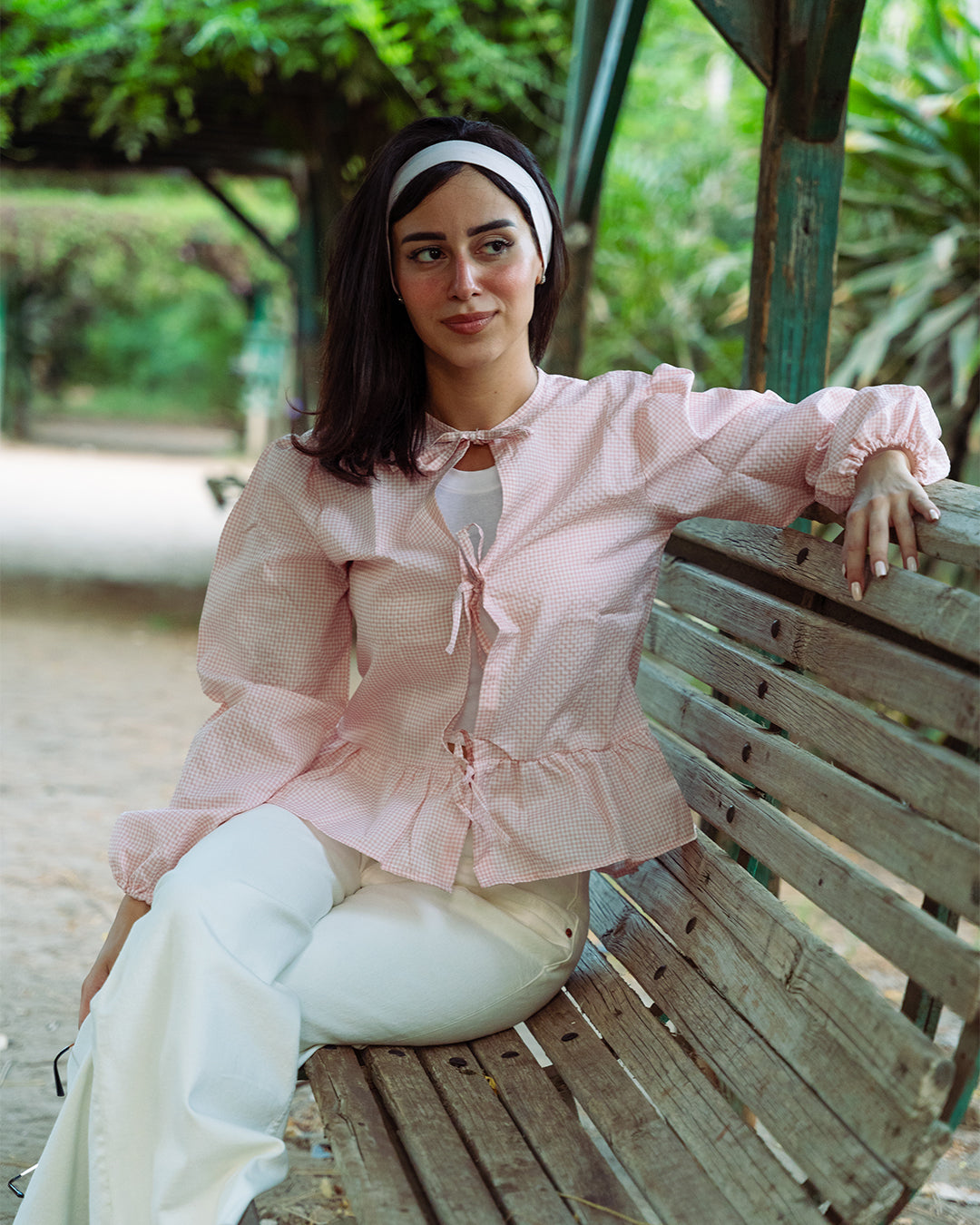 The Coquette blouse (Pink)