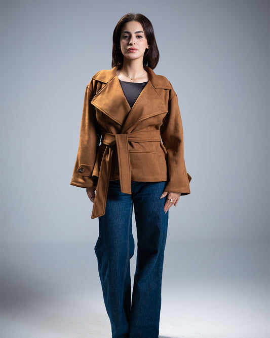 The Snatched Suede Jacket